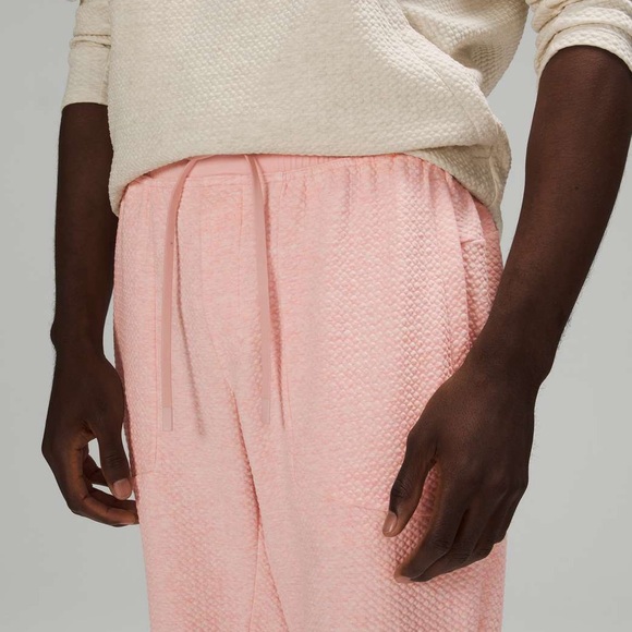 Lululemon Athletica At Ease Jogger 29” (Pants), Heathered Pink Mist White sz. M - Picture 4 of 13